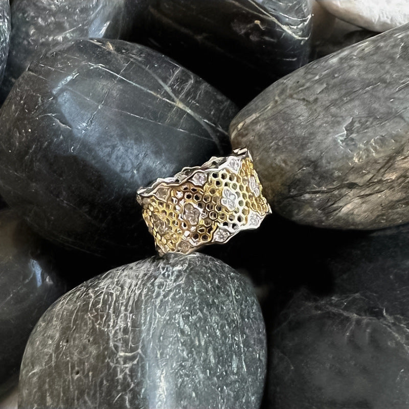 Lace Hollow Mesh Ring