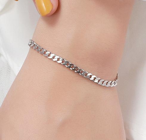 Diamond-Cut Cuban Link Chain Bracelet