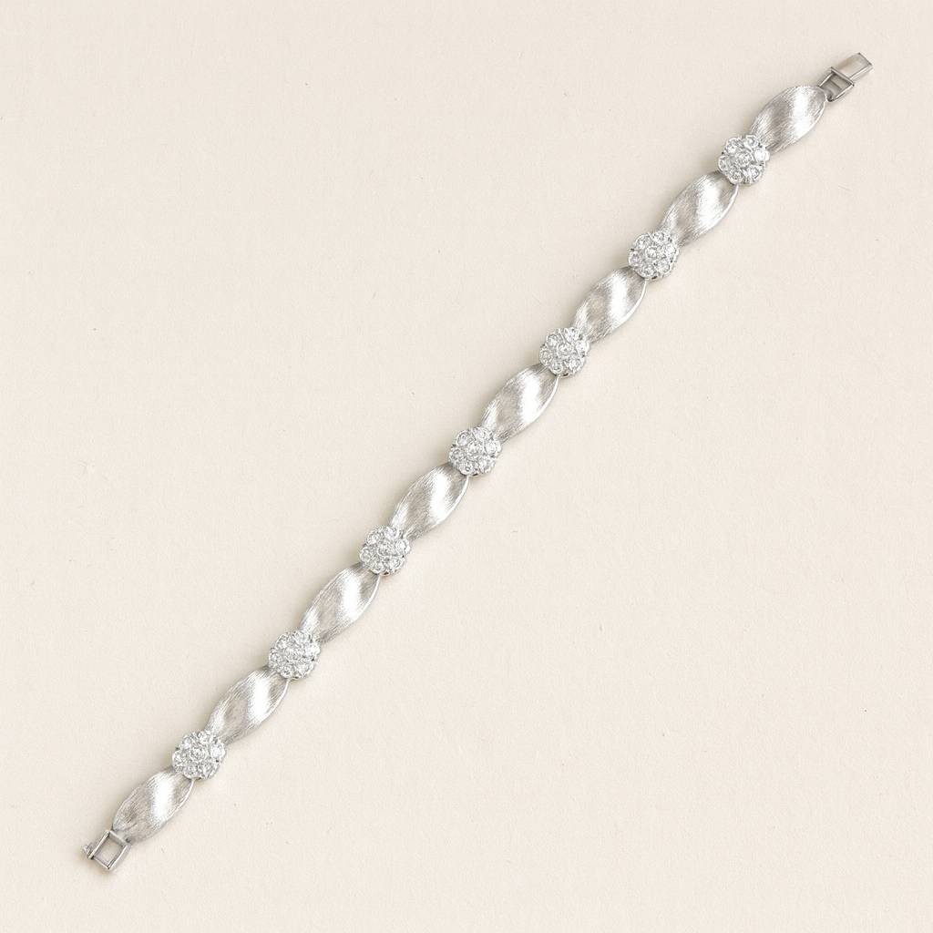 Satin Petal Diamond Bracelet