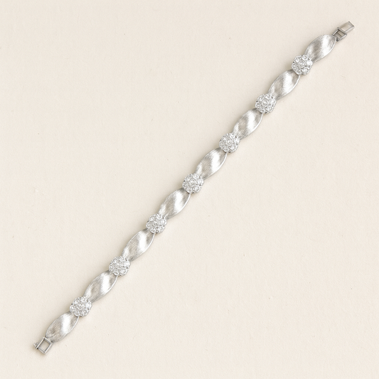 Satin Petal Diamond Bracelet